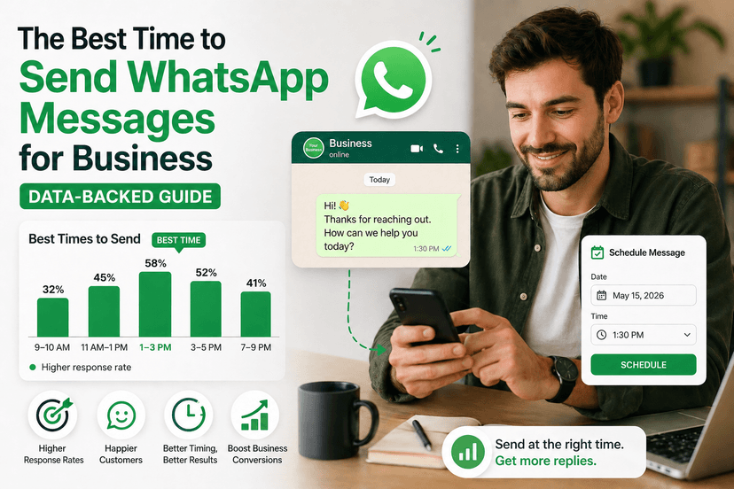 The Best Time to Send WhatsApp Messages for Business (Data-Backed Guide)