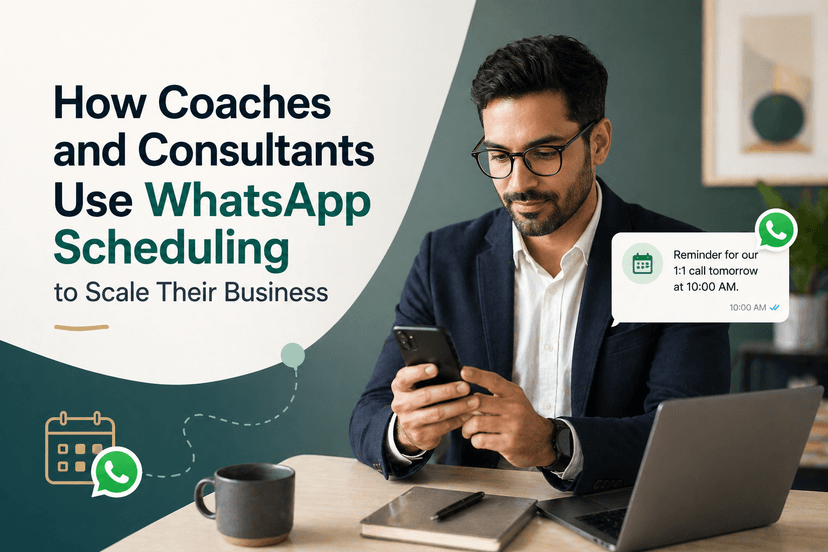 How Coaches and Consultants Use WhatsApp Scheduling to Scale Their Business