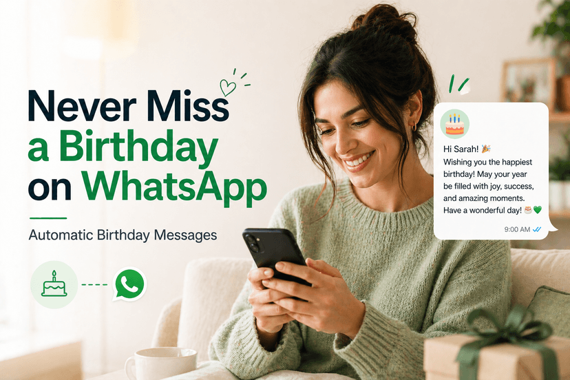 How to Never Miss a Birthday on WhatsApp: Automatic Birthday Messages