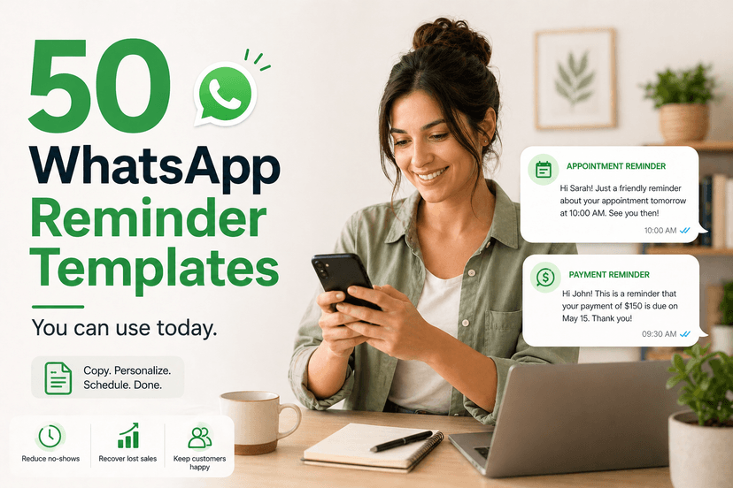 50 WhatsApp Reminder Message Templates You Can Use Today